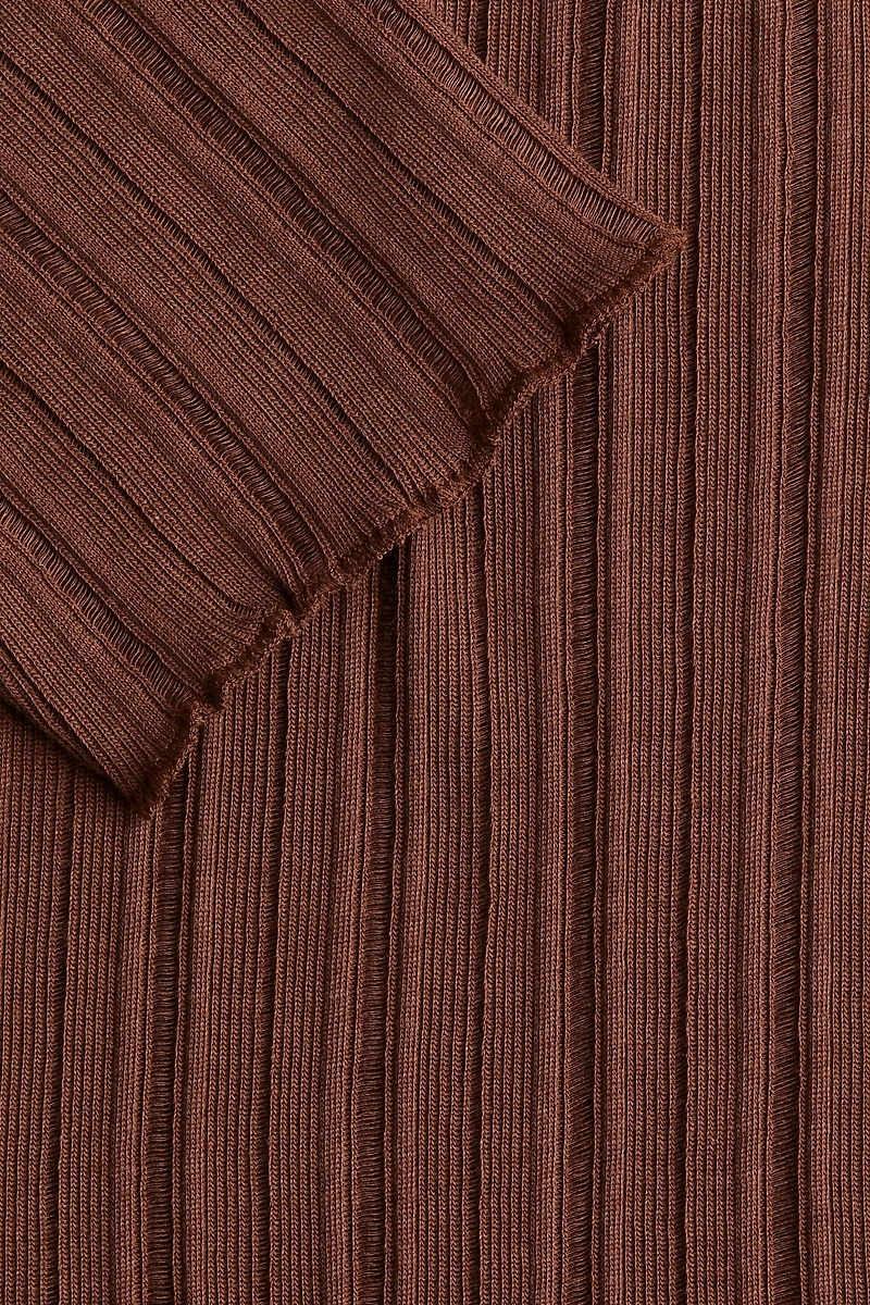 Haut en tricot côtelé