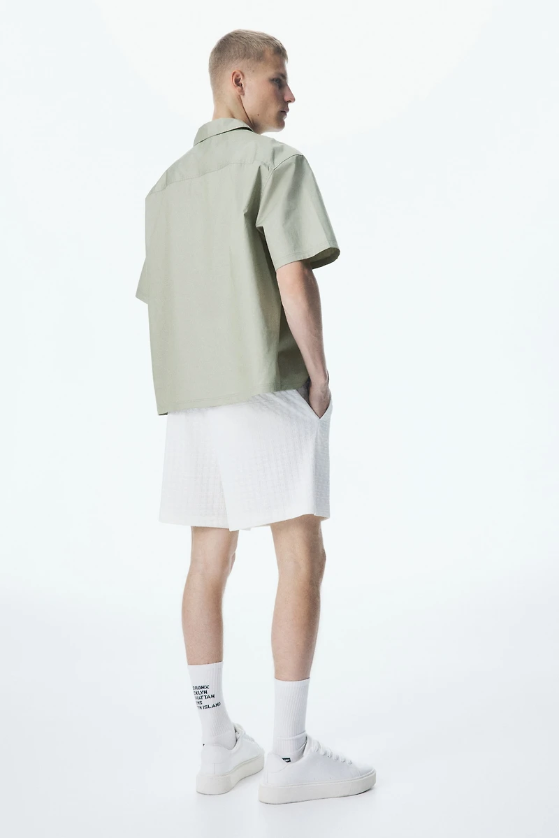 Loose-Fit Short-Sleeved Utility Shirt