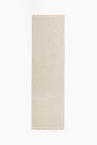 Cotton Runner Rug with Fringe