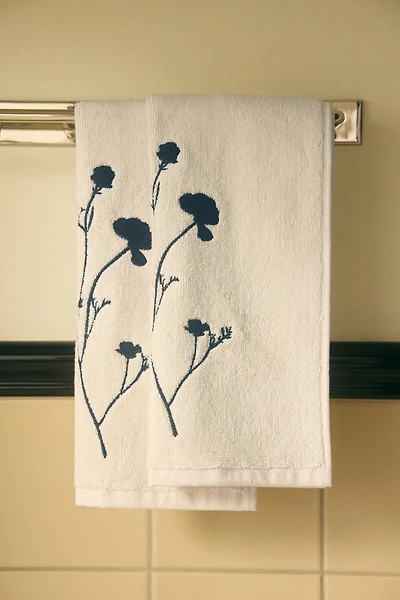 2-Pack Embroidered-Detail Guest Towels