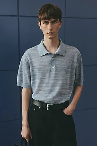 Polo classique en tricot fin