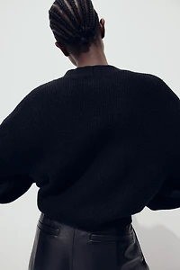 Rib-Knit Cardigan
