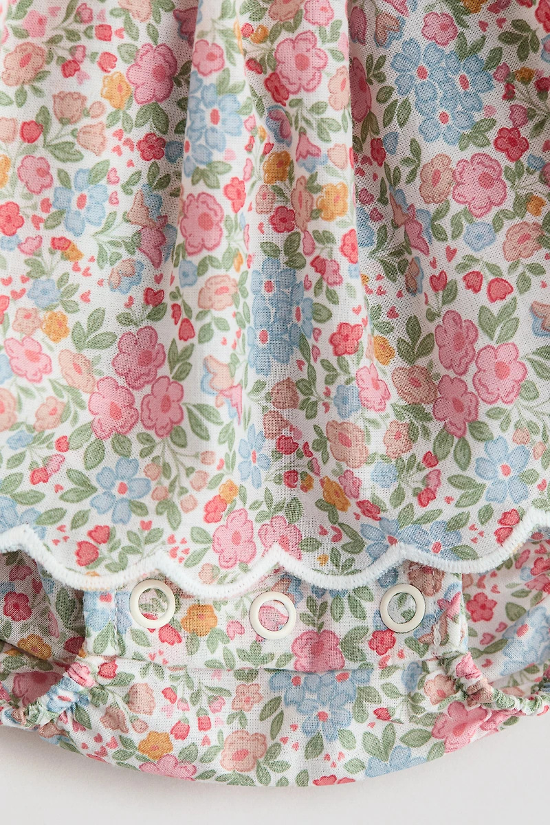 Ruffle-trimmed Bodysuit Dress