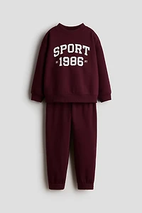 2-Piece Printed Sweatshirt and Joggers Set