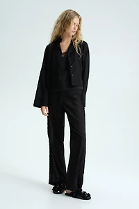 Pintucked Pajama Shirt