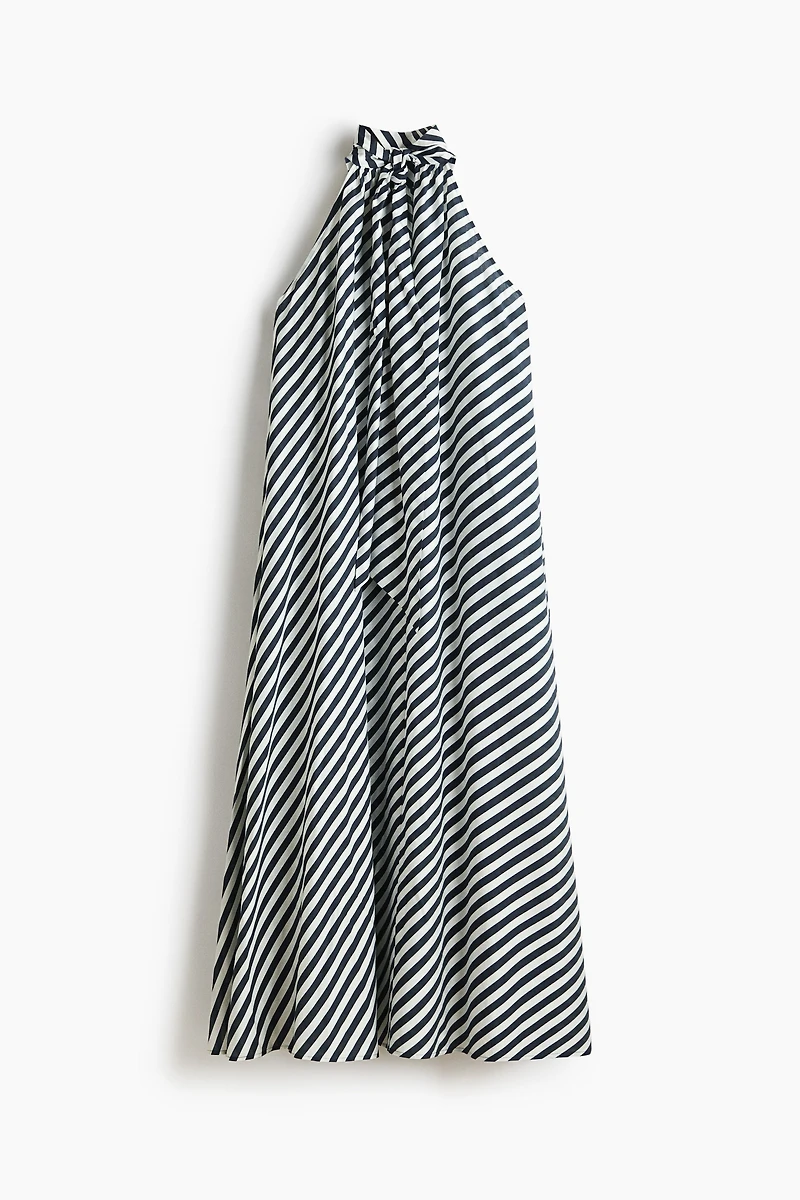 Tie-Detail A-Line Dress