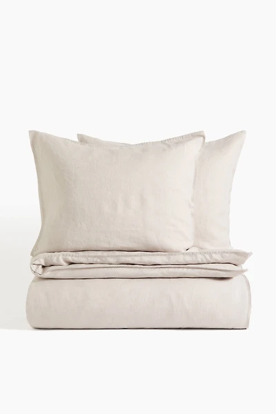 Linen King/Queen Duvet Cover Set