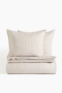 Housse de couette très grand lit double en lin