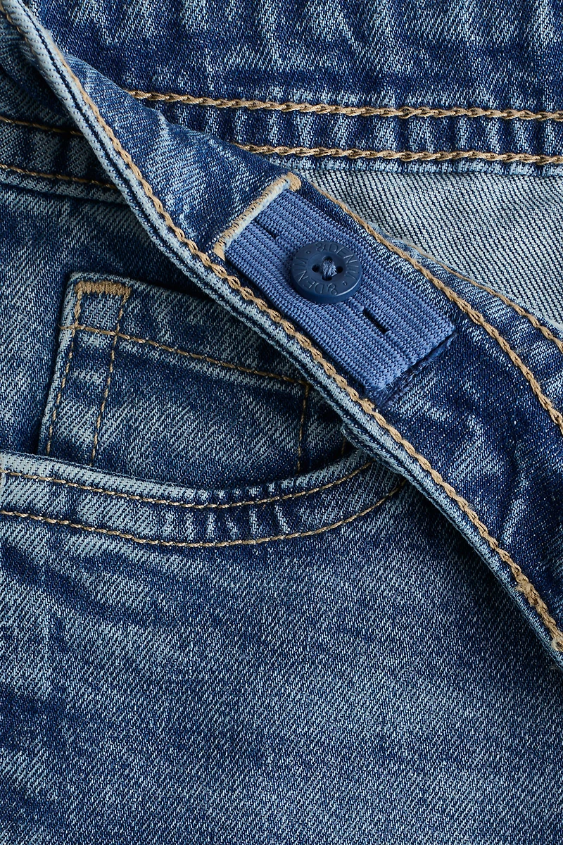 Jean décontracté taille basse jambe évasée