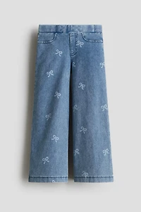 Wide Denim-look Pants