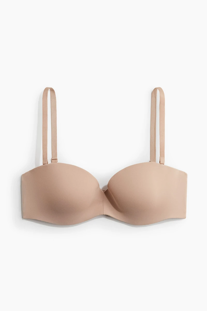 Padded Microfiber Balconette Bra