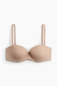 Padded Microfiber Balconette Bra