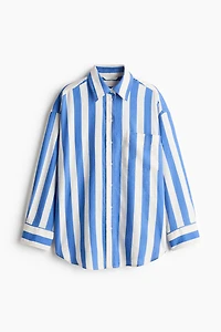 Oversized Linen-Blend Shirt