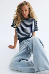 Boat-Neck Cotton Top