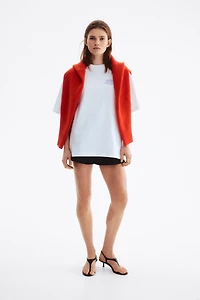 Oversized T-Shirt with Printed Motif