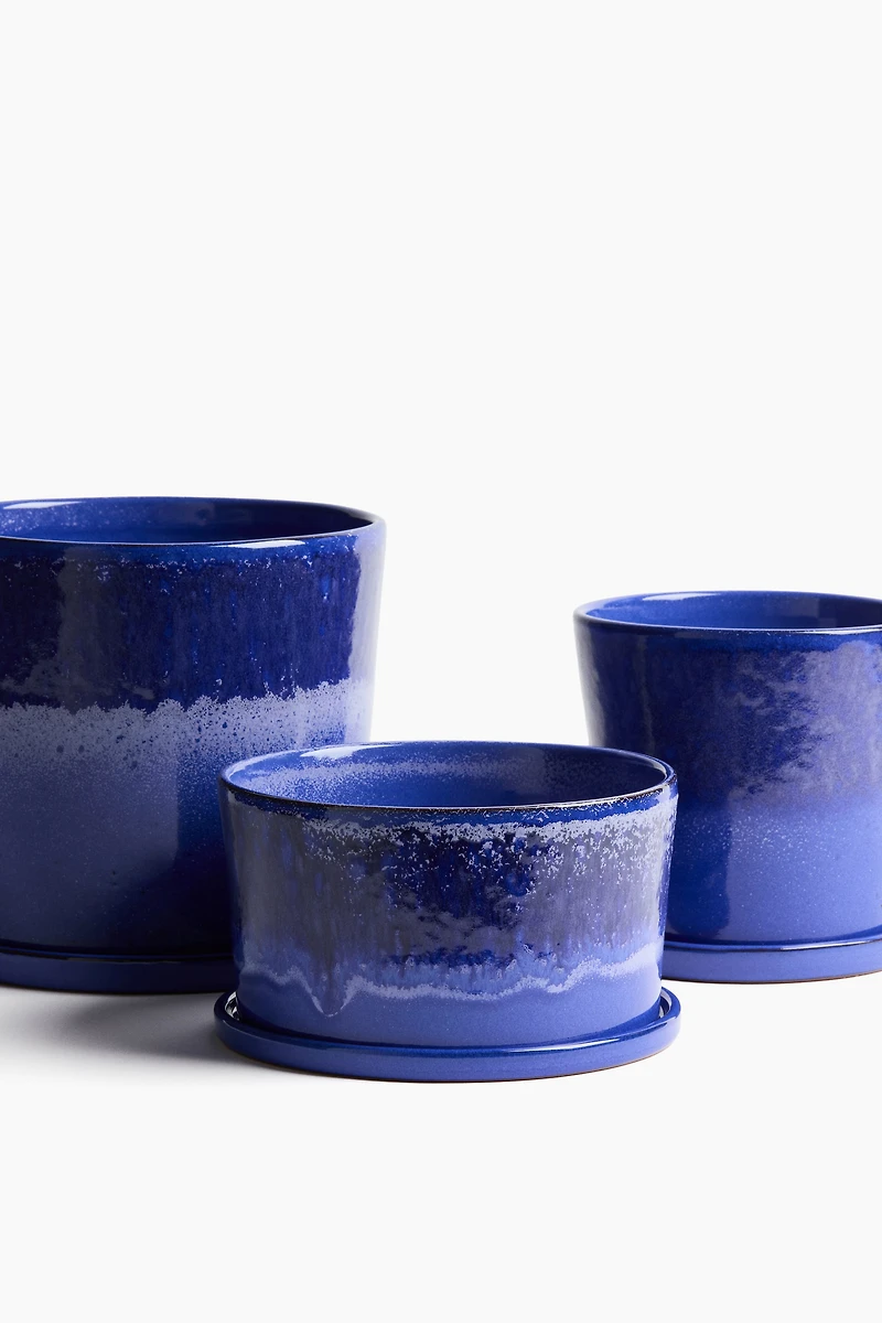 Large Plant Pot and Saucer