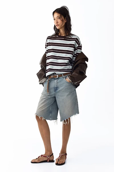Denim Bermuda Shorts