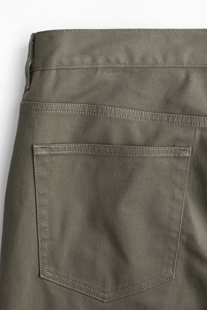 Slim Fit Cotton Twill Pants