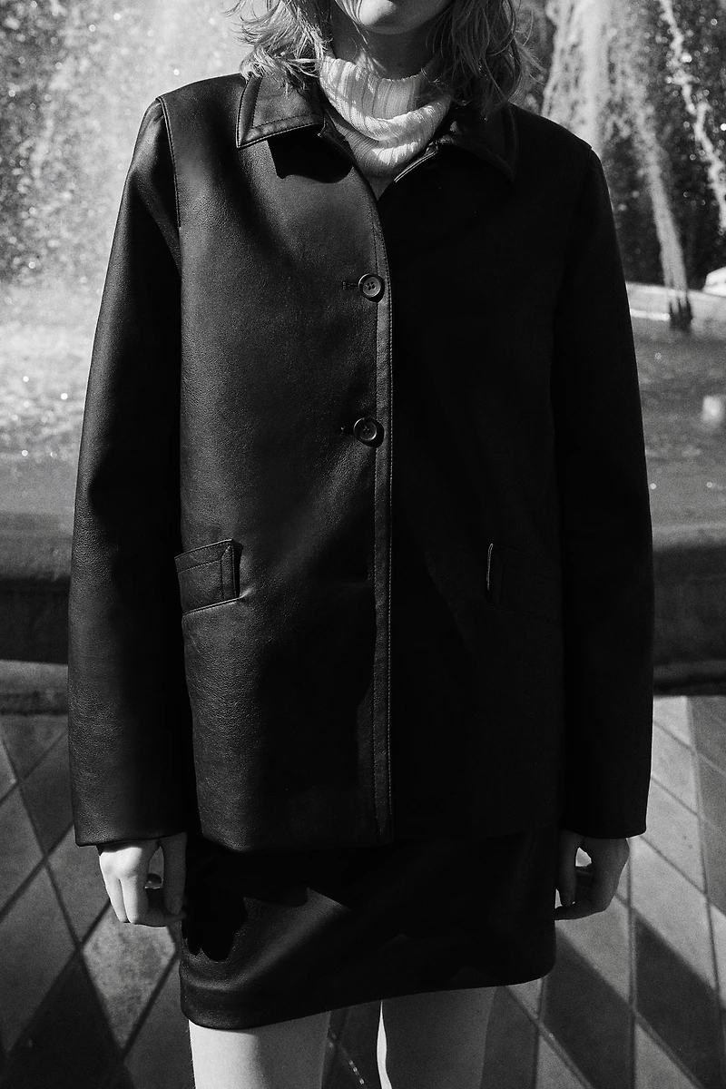 Veste en tissu enduit