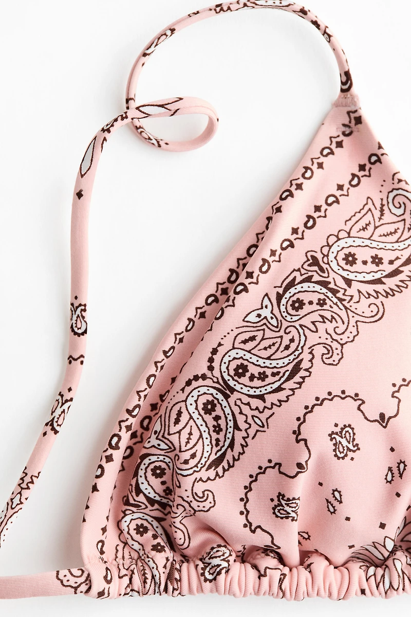 Haut de maillot triangulaire coussiné