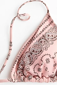 Haut de maillot triangulaire coussiné