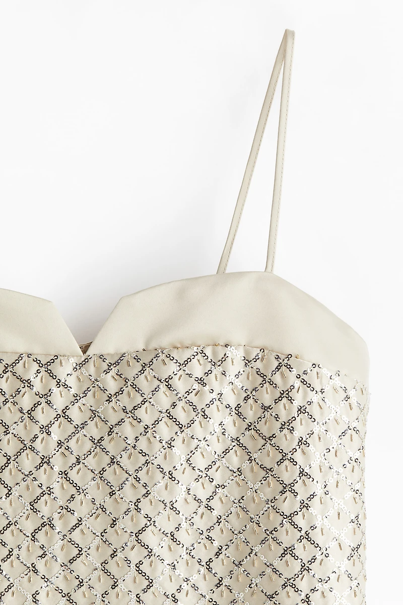 Embellished Slip Dress