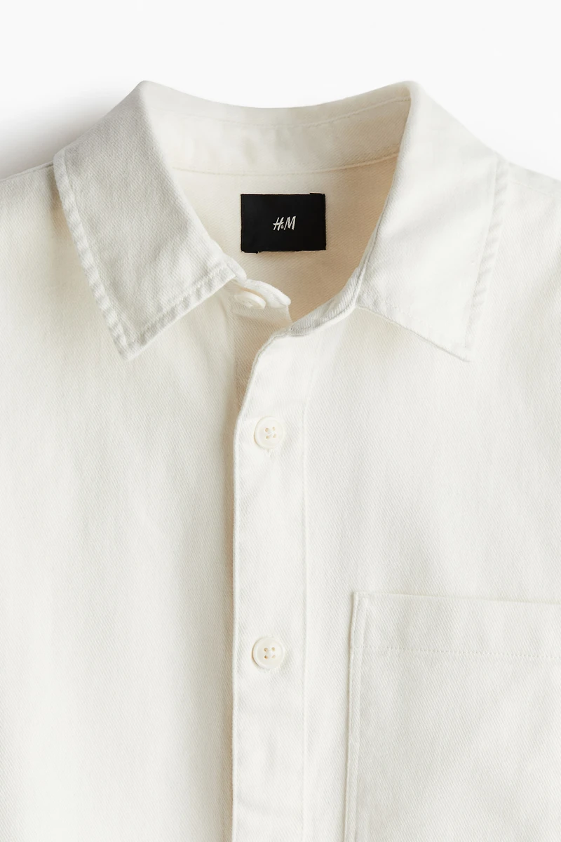 Regular-Fit Cotton Twill Overshirt