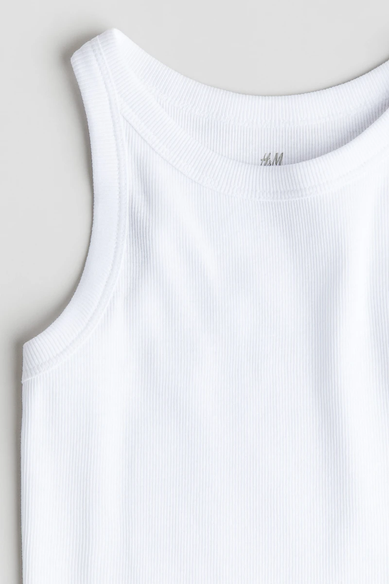 Camisole en coton côtelé
