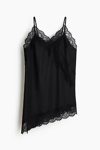 Lace-Detail Jersey Camisole Top