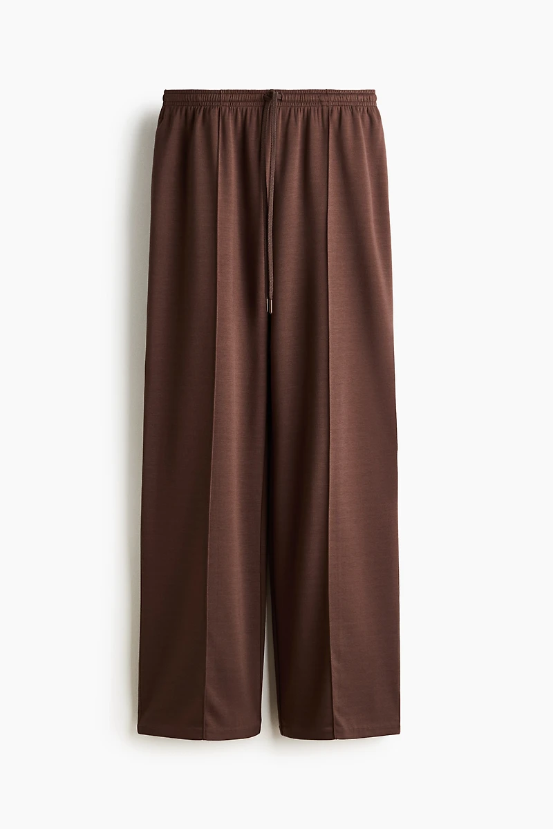 Viscose-Blend Drawstring Pants