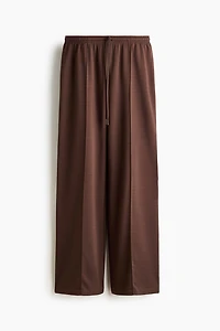 Viscose-Blend Drawstring Pants