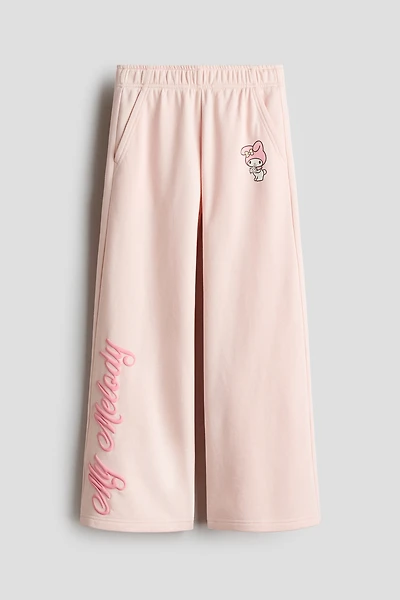 Sweatpant Joggers with Printed Motif