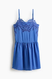 Embroidered Strappy Dress