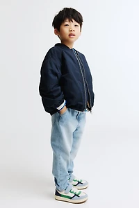 Bomber Jacket with Teddy Fleece Lining