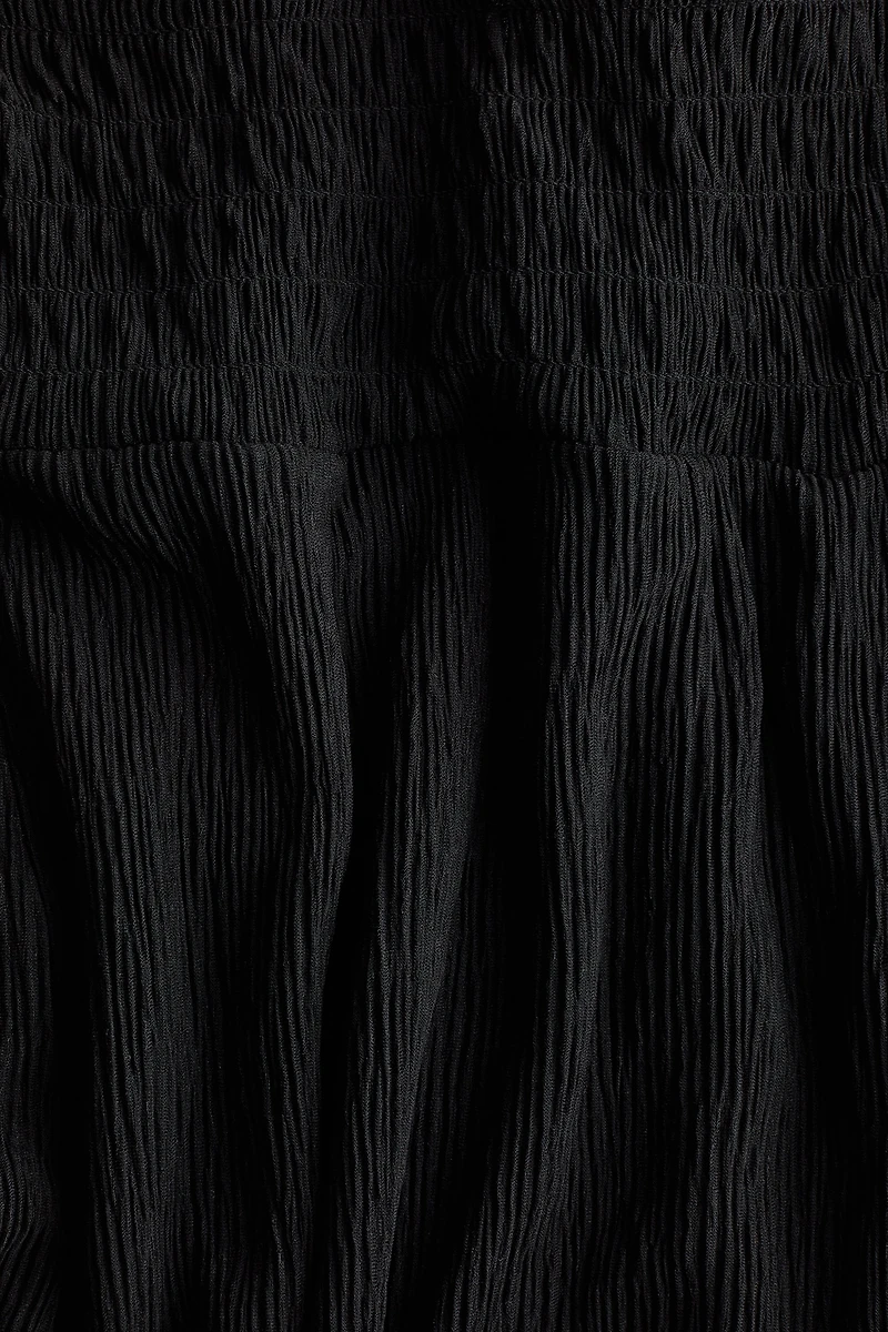 Crinkled Wrapover Pants