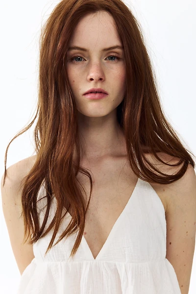 Cotton Halterneck Top