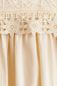 Robe à bretelles fines en coton