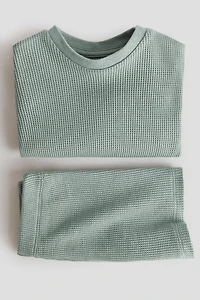 2-piece Waffled Cotton Set