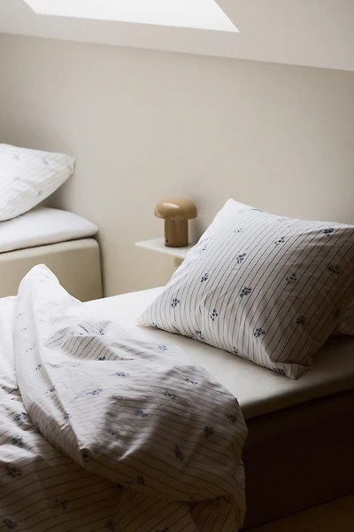 Cotton Percale Twin Duvet Cover Set