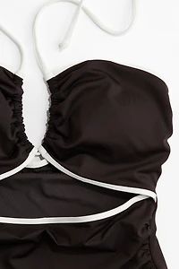Padded-Cup Cutout Swimsuit