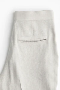 Pantalon bottillon en lin mélangé