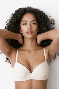 Soutien-gorge pigeonnant en microfibre