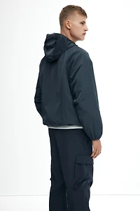 Loose-Fit Nylon Windbreaker