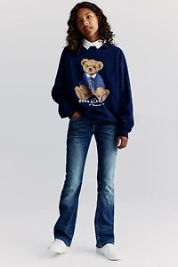 Bootcut Leg Low Jeans