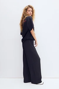 Textured Jersey Drawstring Pants