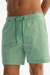 Short de bain en crépon coton