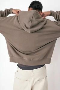 Veste à glissière Grande Taille avec capuchon