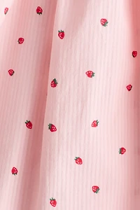 Patterned Seersucker Dress