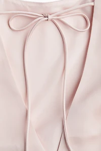 Satin Dress with Low-Cut Back