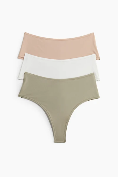 Lot de 3 culottes Brazilian en microfibre